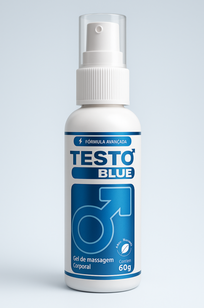 Frasco do TestoBlue Gel