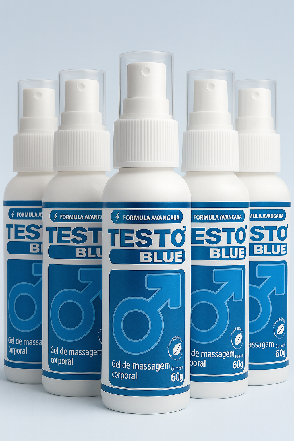 Kit 5 frascos TestoBlue